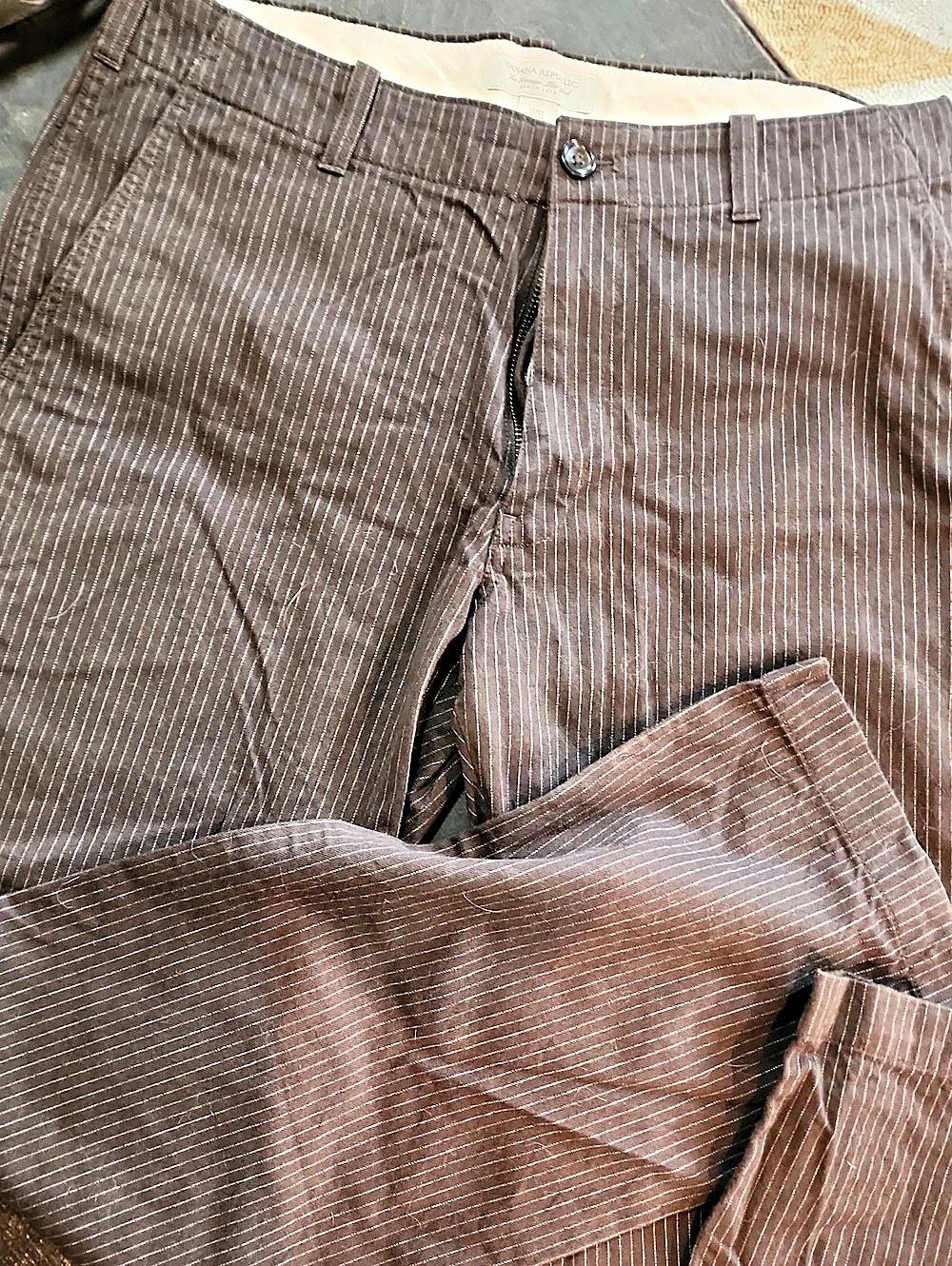Banana Republic Men's Striped Cargo Pants Waist 31/34 Like New